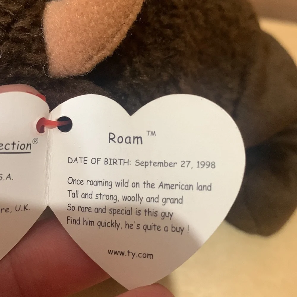 Roam.   Beanie Baby. Buffalo